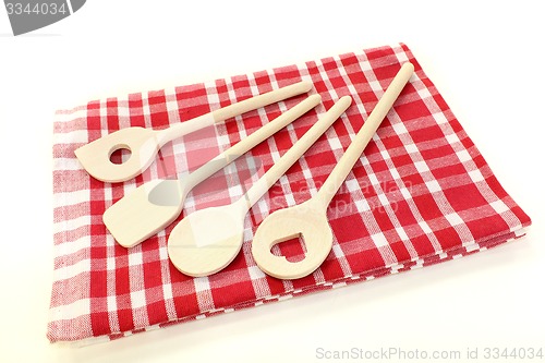 Image of cooking spoon on a napkin