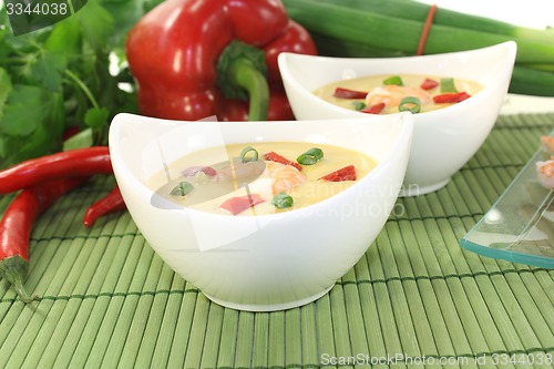 Image of Asian Curry Soup with shrimp