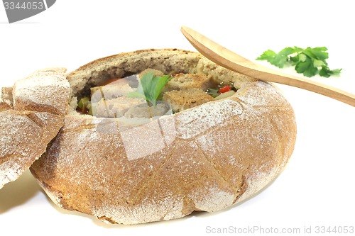 Image of Bread soup with greens