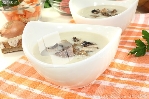 Image of fresh Veal cream soup