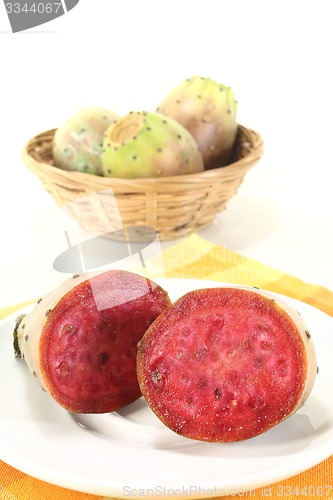 Image of fresh succulent cactus figs