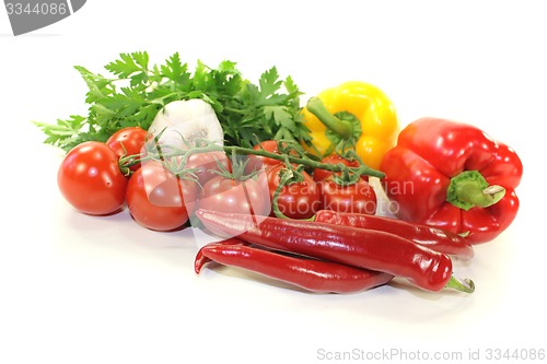Image of crisp colorful Mediterranean vegetables
