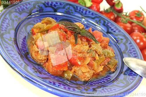 Image of freshly cooked Tagine Kefta