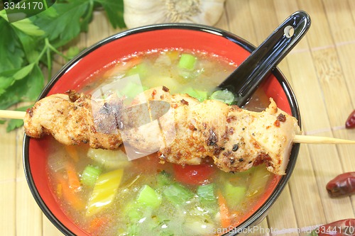 Image of fresh Asian Chicken consomme