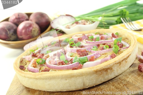 Image of Onion tart with leeks