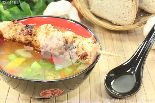 Image of hot Asian Chicken consomme