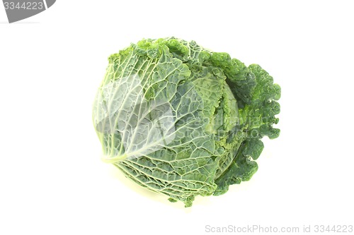 Image of fresh savoy cabbage