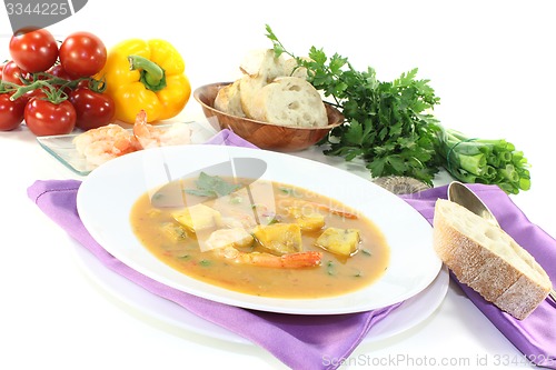 Image of fresh healthy bouillabaisse