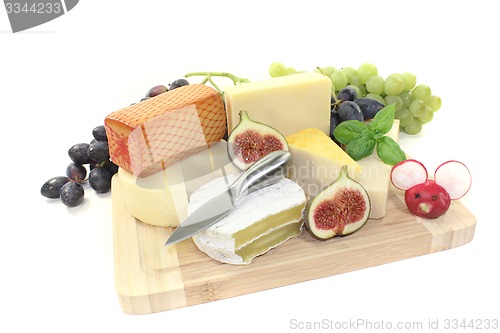 Image of fresh variety of cheeses