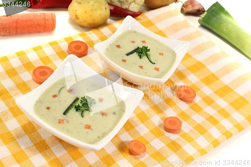 Image of vegetable creme soup