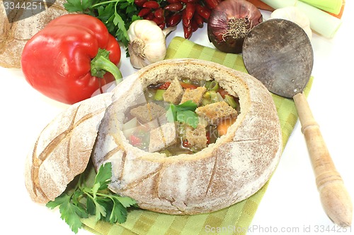 Image of Bread soup with chilli