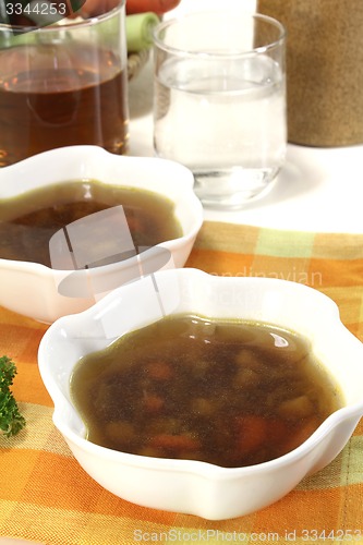 Image of hot Beef Consomme