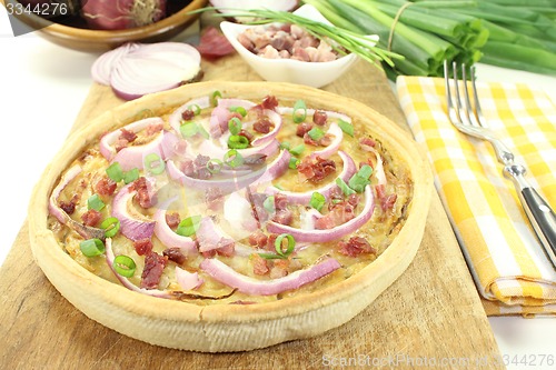 Image of Onion tart with bacon