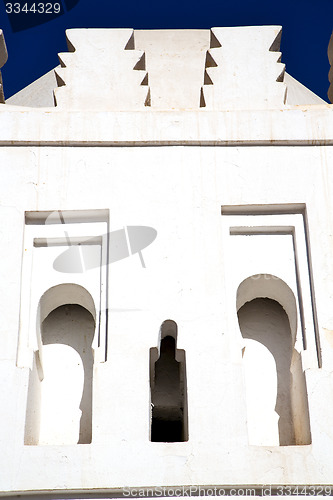 Image of   the history  symbol  in morocco   and  blue    sky