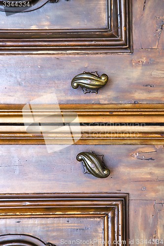 Image of door abstract  house   in italy   lombardy   column   