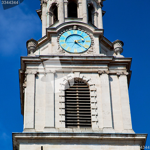 Image of old architecture in england london europe wall and history