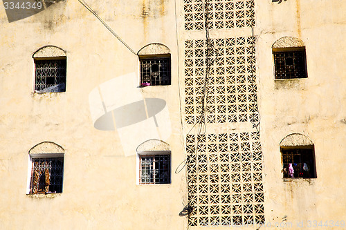 Image of  window in morocco africa and old construction 