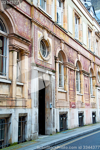Image of old architecture in england london europe wall  
