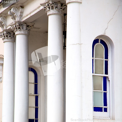 Image of old architecture in england london europe wall and history