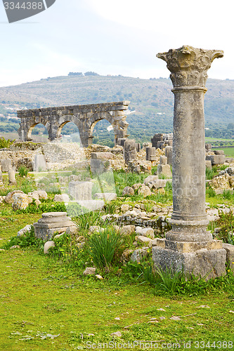 Image of volubilis in morocco  and site