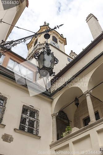 Image of Bratislava, Slovakia - May 07 2013: tower of city-hall from Bratislava