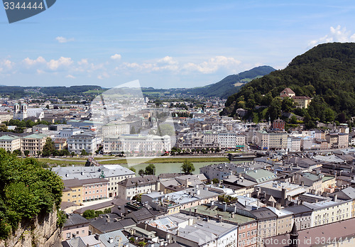 Image of View across the Austrian city of Salzburg