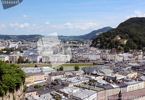 Image of View across the Austrian city of Salzburg