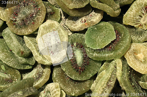 Image of dried kiwi background