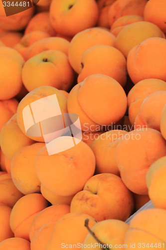 Image of fresh apricots background
