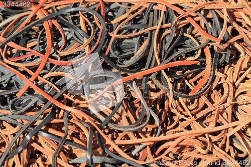 Image of leather strips background
