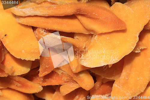 Image of dried mango fruit background