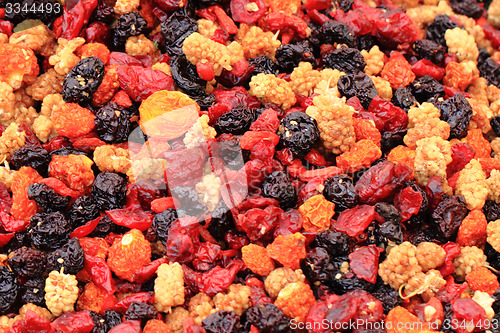 Image of dried berries fruit background