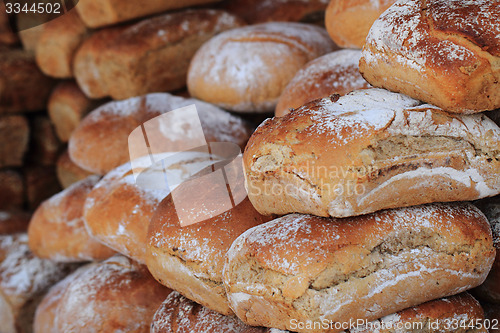 Image of fresh bread background