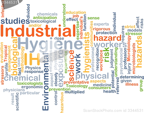 Image of Industrial Hygiene IH background concept