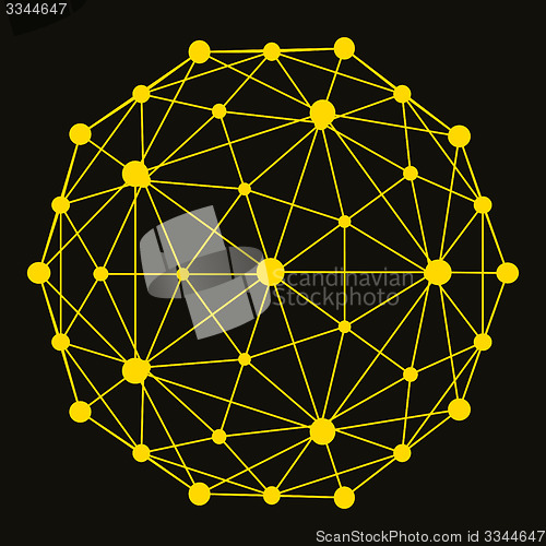 Image of 3D Molecule structure background. Graphic design. 