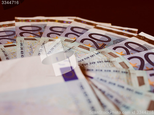 Image of Retro look Euro bank notes