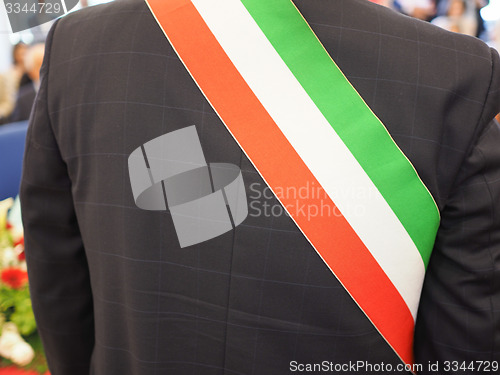 Image of Italian mayor with sash