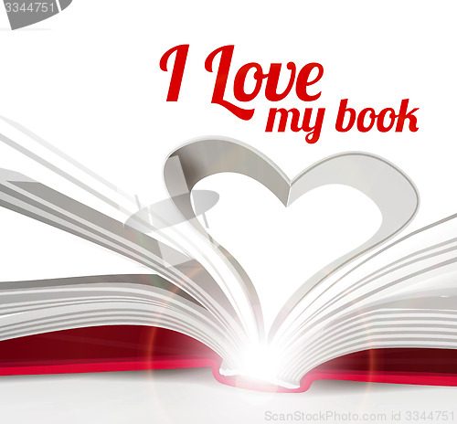 Image of Heart from book pages