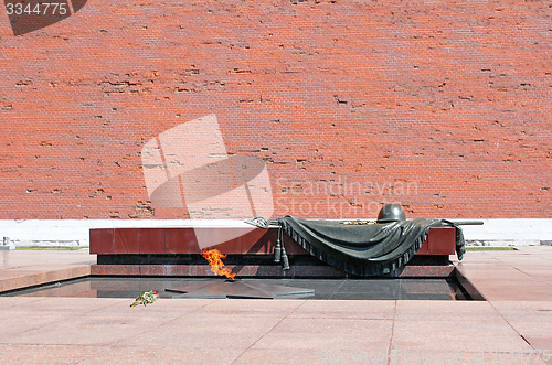 Image of Eternal Flame, Tomb Of The Unknown Soldier to Moscow. Kremlin, R