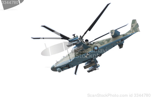 Image of Russian helicopter Ka-52 (alligator).