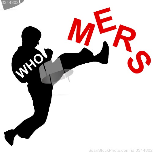 Image of Karate wins Mers Corona Virus sign