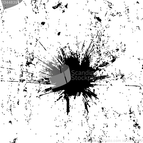 Image of Brush blot vector on white  background. illustration.