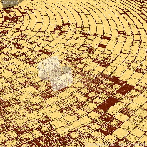 Image of Ancient stone wall  background illustratuin