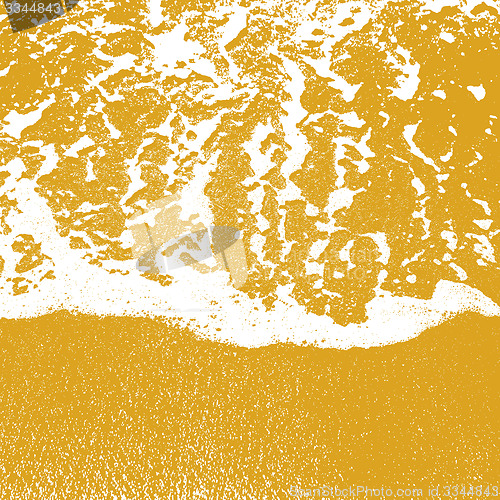 Image of Sea shore texture line water foam over clean sand. Vector illust