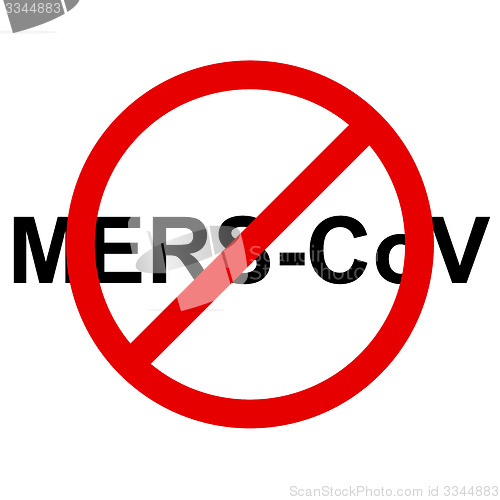 Image of Stop Mers Corona Virus sign.  
