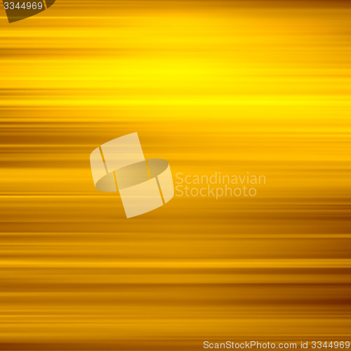 Image of Gold waves background. Metal plate with reflected light. 