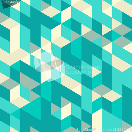 Image of Abstract 3d geometrical background. Mosaic. Vector illustration.