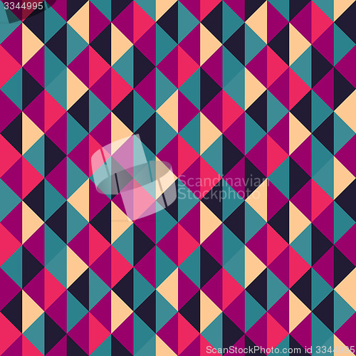 Image of Seamless geometric triangles background. Mosaic. 