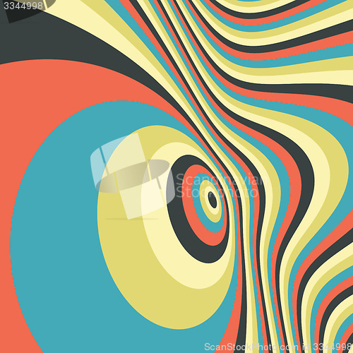 Image of Abstract swirl background. Pattern with optical illusion. 