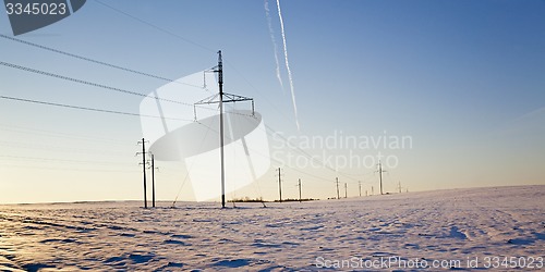 Image of columns in the field  